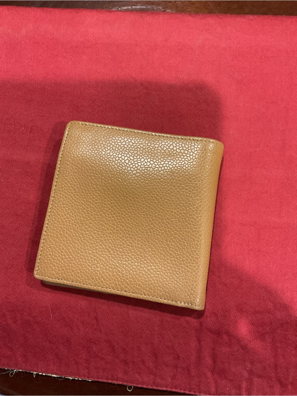 CHANEL Tan Pebbled Leather CC Embossed Bifold Wallet - Picture 2 of 7